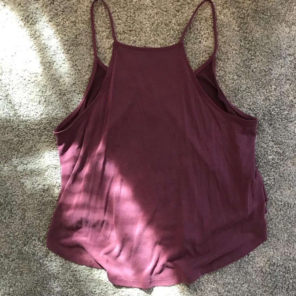 Purple flowy top